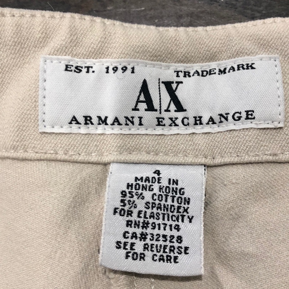 Armani Exchange Khaki straight pants
